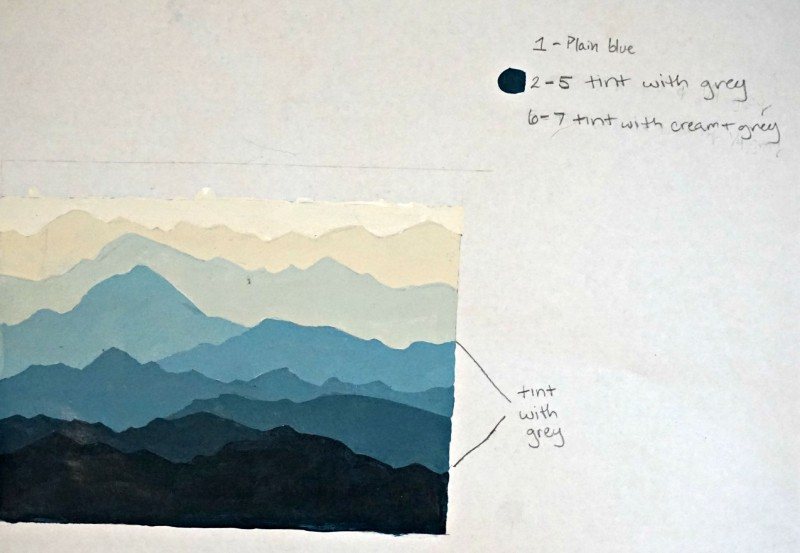 mountain mural
