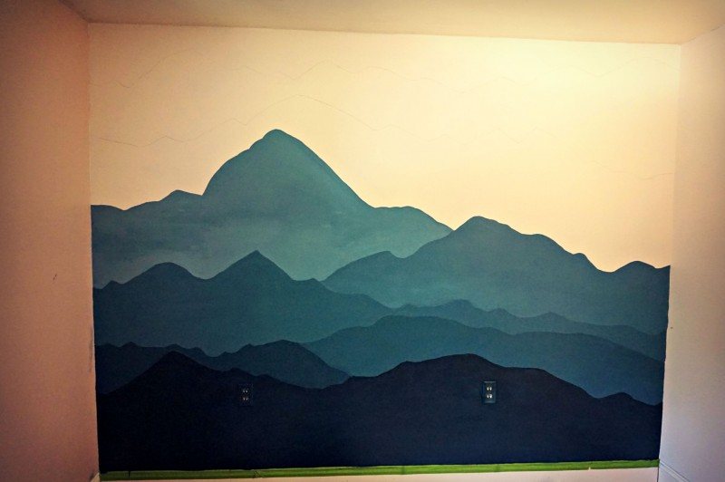 mountain mural