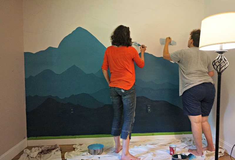 mountain mural