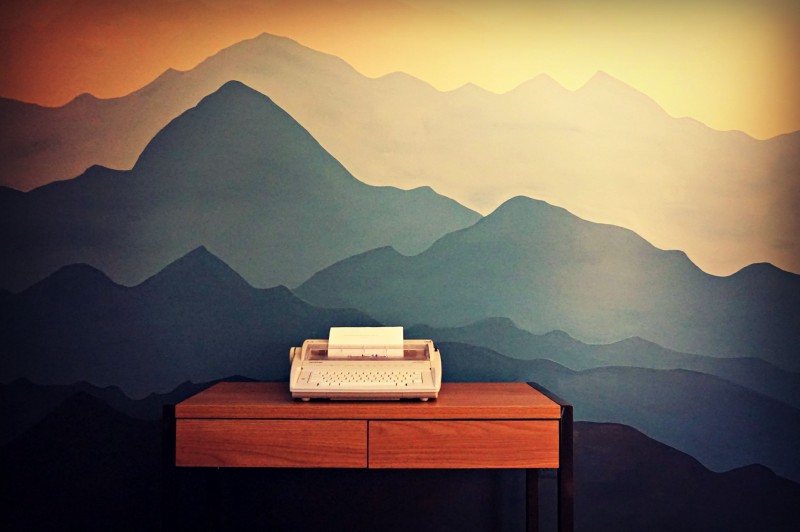 mountain mural