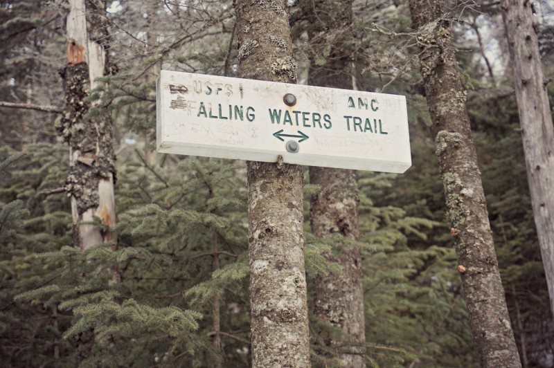 16- falling waters trail sign