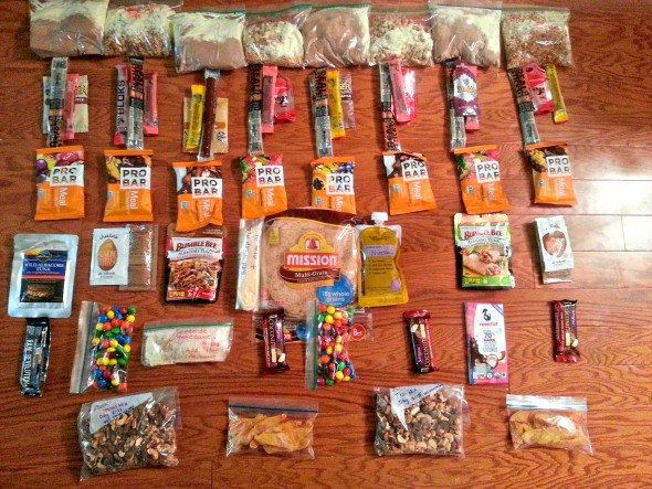 stoveless trail food