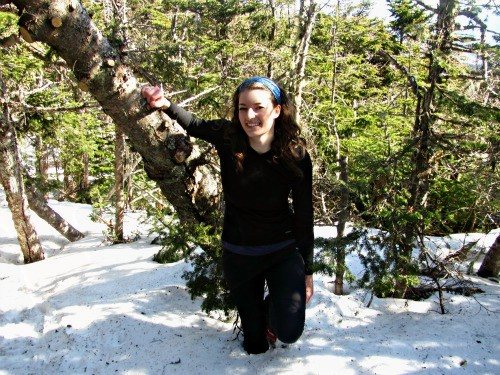 Hanging out in the snow. Down to all baselayers